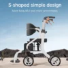 3 in 1 Folding Walker Wheelchair