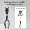 3 in 1 Folding Walker Wheelchair