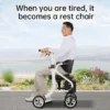 3 in 1 Folding Walker Wheelchair