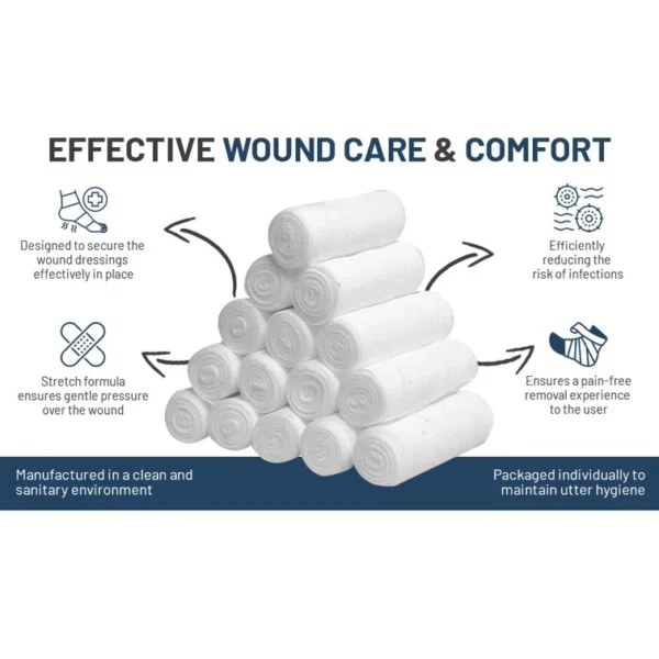 PBT Gauze Crepe Bandage 7.5cm x 4.5m
