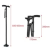 bcce29a13a6a7d486527cb366b82f76f 4 Section Foldable Adjustable Walking Stick