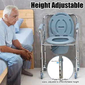 cn-11134207-7r98o-lyan3ij8mdmbe4 Foldable Medical Commode Chair with Wheels Height Adjustable