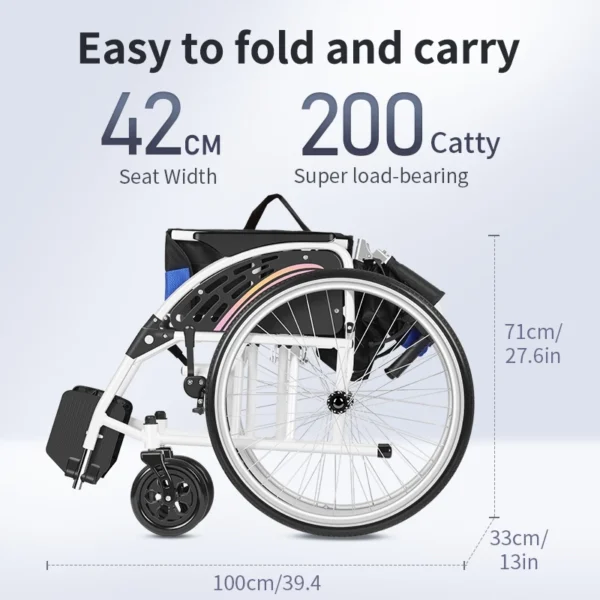 Ultra Lightweight Sports Wheelchair 24 Inch