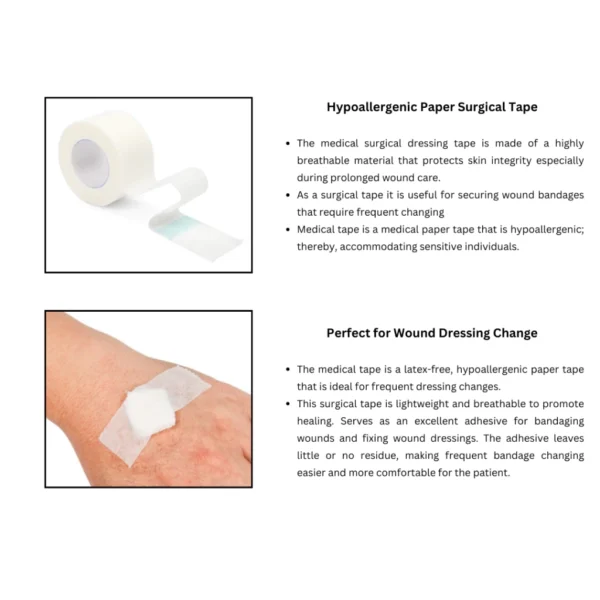 Medical Grade Surgical Tape 1.25cm x 5m