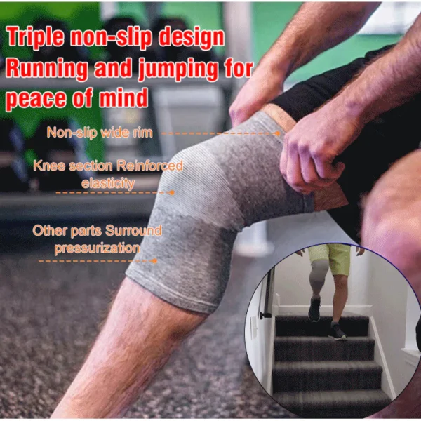 Bamboo Charcoal Knee Warmer Sleeves