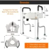 Adjustable Raised Toilet Seat