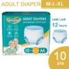 Adult Pull Up Diaper Pants 10pcs