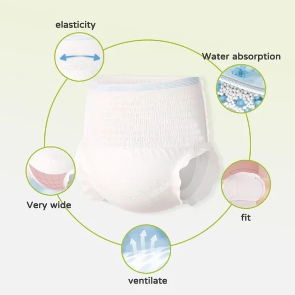 Adult Pull Up Diaper Pants 10pcs