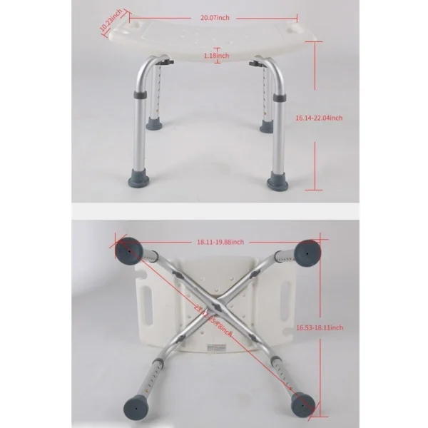 Lightweight Anti Slip Shower Seat for Elderly