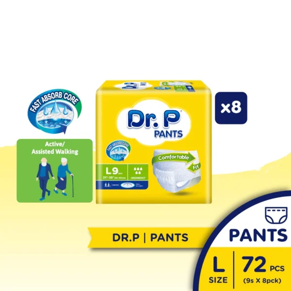 Dr. P Basic Level 5 Adult Diaper Pants 8 Packs